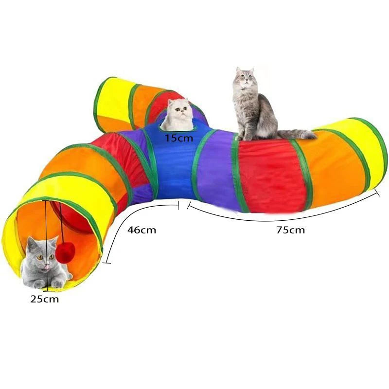 Tunnel pour Chat - Trois Entrées