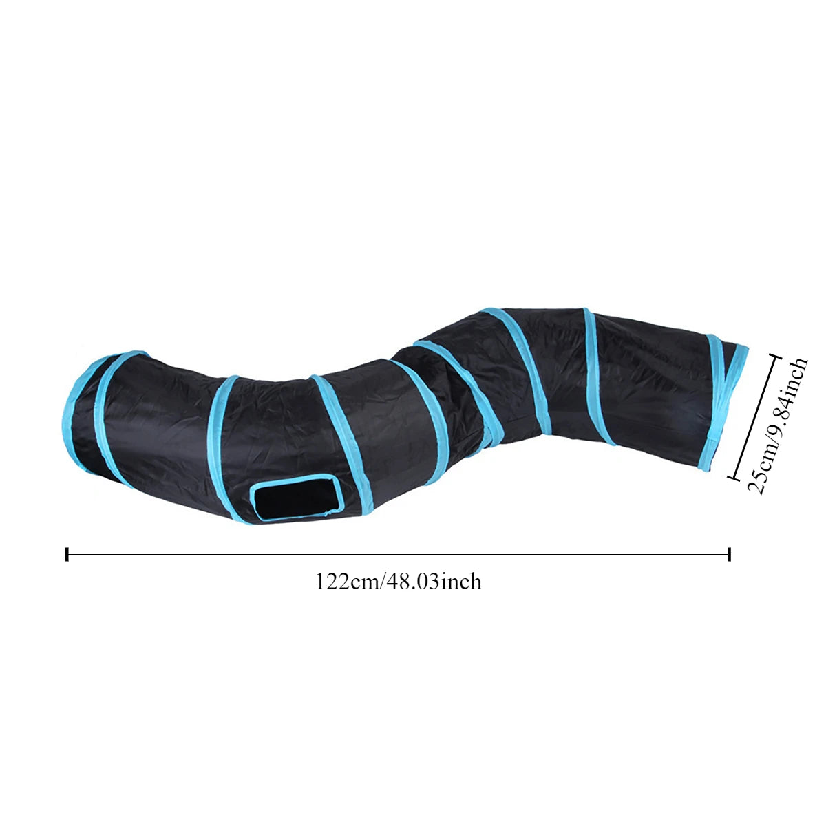 Tunnel pour Chat - Noir Long