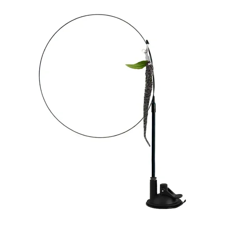 Canne a Peche sur Ventouse pour Chat