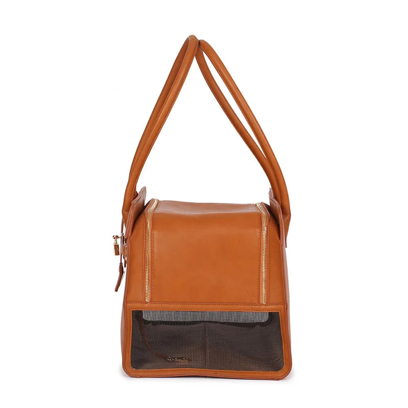 Sac de Transport pour Petit Chien en Cuir