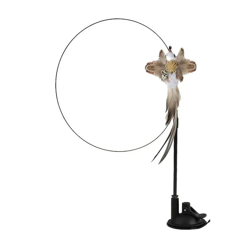 Canne a Peche sur Ventouse pour Chat