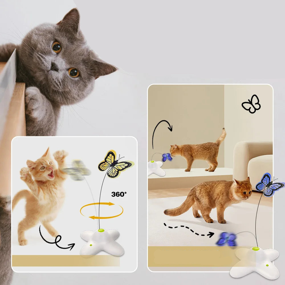 Jouet Papillon Volant pour Chat
